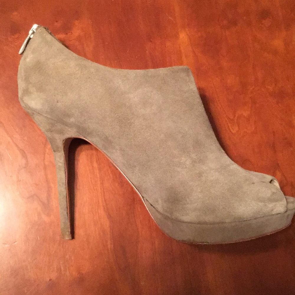 Pour La Victoire Forsa open toe gray booties - 11 - Picture 7 of 8
